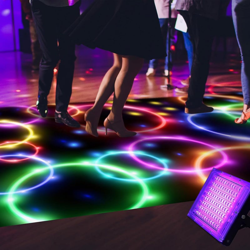 Haull 236 x 39 Inch Neon Light up Dance Floor Glow in The Dark Floor Runner Neon Party Decorations UV Blacklight Reactive Fluorescent Wall Props for Glow Disco Party Favors(Dream Bubble) - Image 5